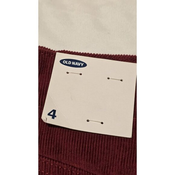 Old Navy Mini Skirt Womens Size Small Red Corduroy Pockets NWT Y2K Academia - Picture 4 of 9